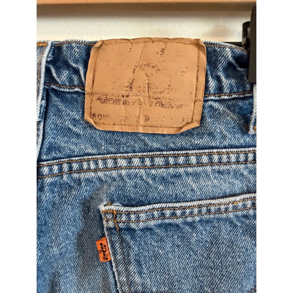 Vintage 90s Levis 505 Orange Tab Jeans Mens 34x31 Made in USA Straight Leg Denim - Picture 9 of 13